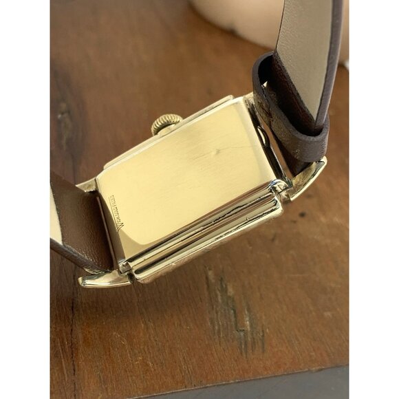 Longines Men's Watch 1940'S Vintage 9L Swiss Manual Wind Rectangular 10k GF Case - Picture 6 of 15